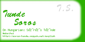 tunde soros business card